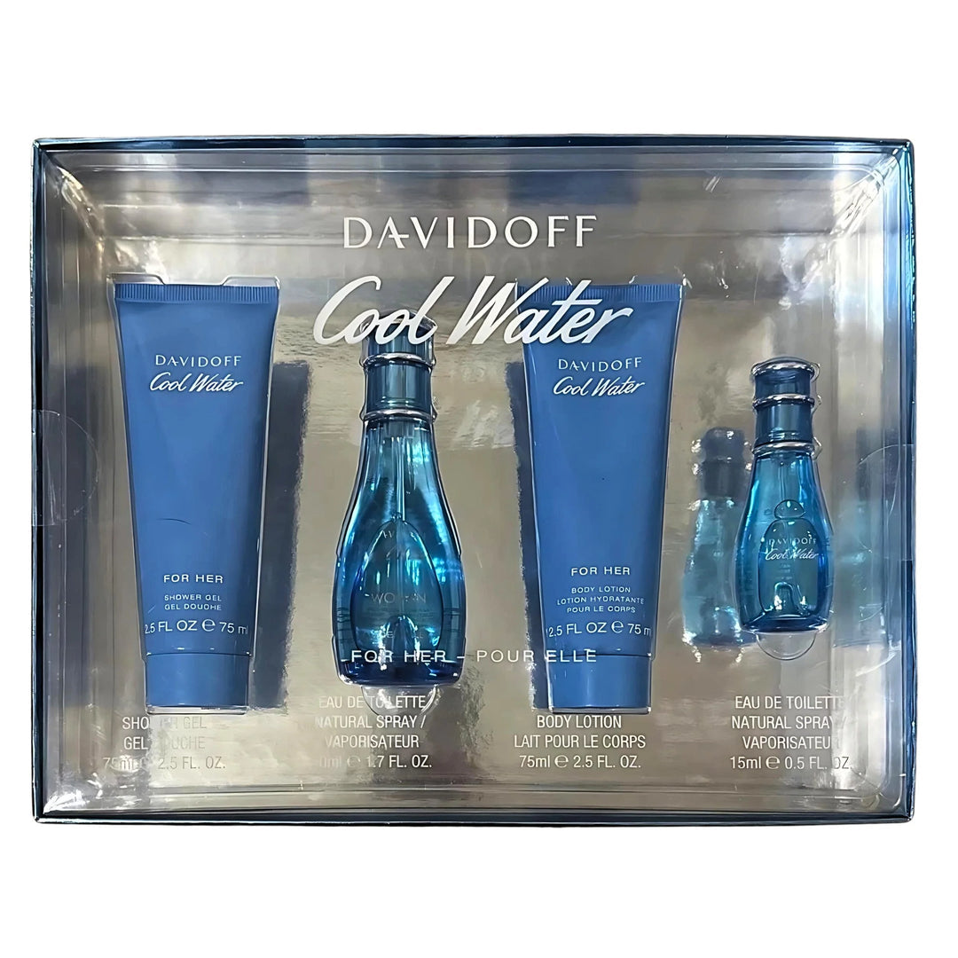 (Gift Set) Cool Water Women 4Pcs | 12026